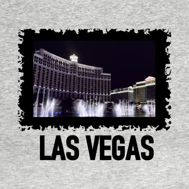 LAS Vegas Bellagio And Caesars Palace Typography by SartorisArt1